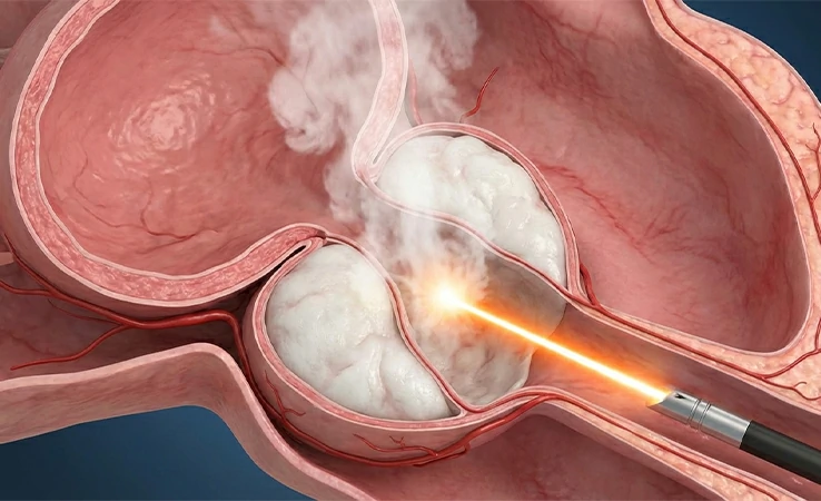 Enucleación de próstata con láser de Holmio (HoLEP)