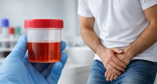 Sangre en la orina en hombres: causas comunes