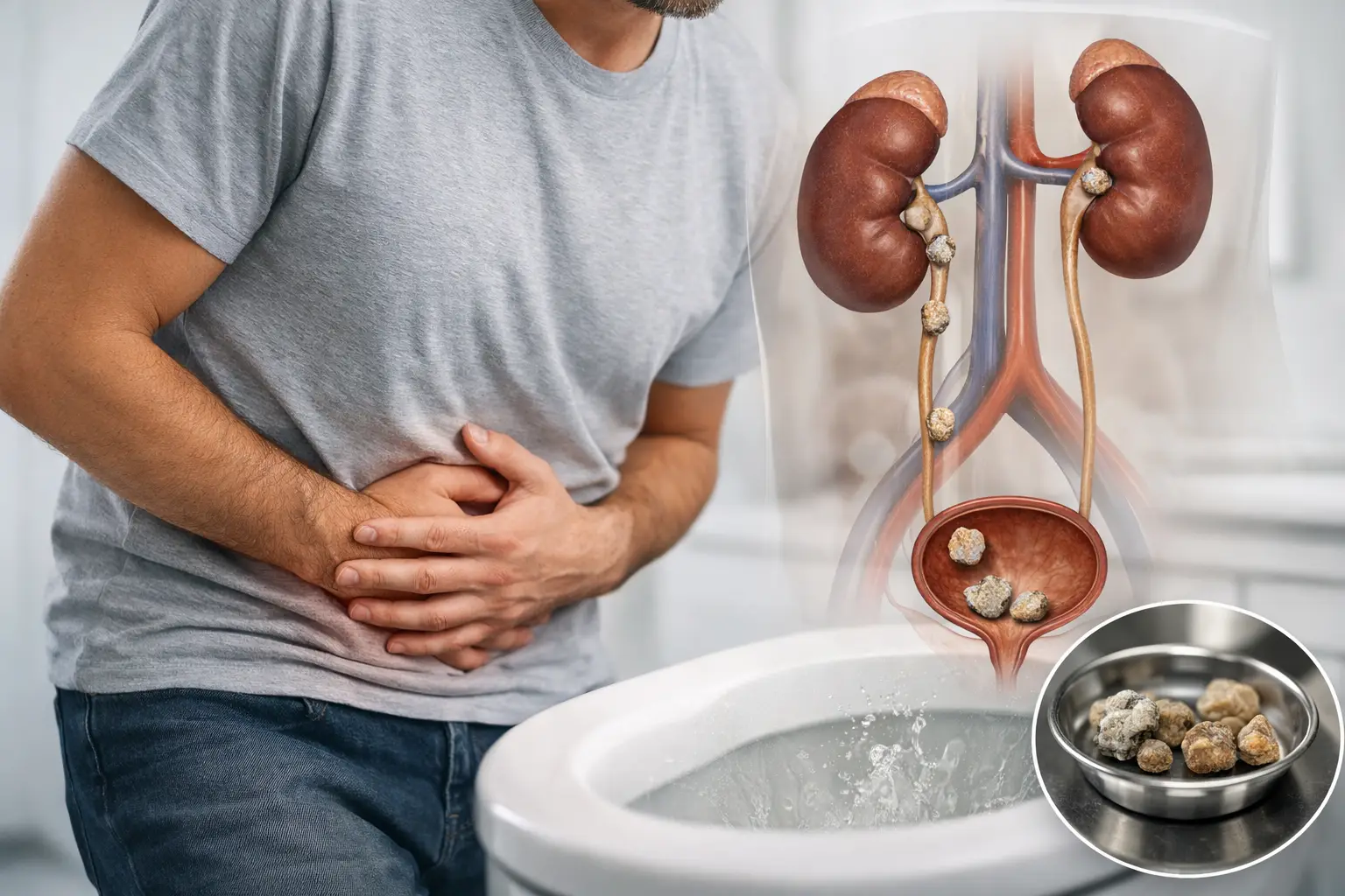 7 síntomas de cálculos urinarios que no conviene ignorar