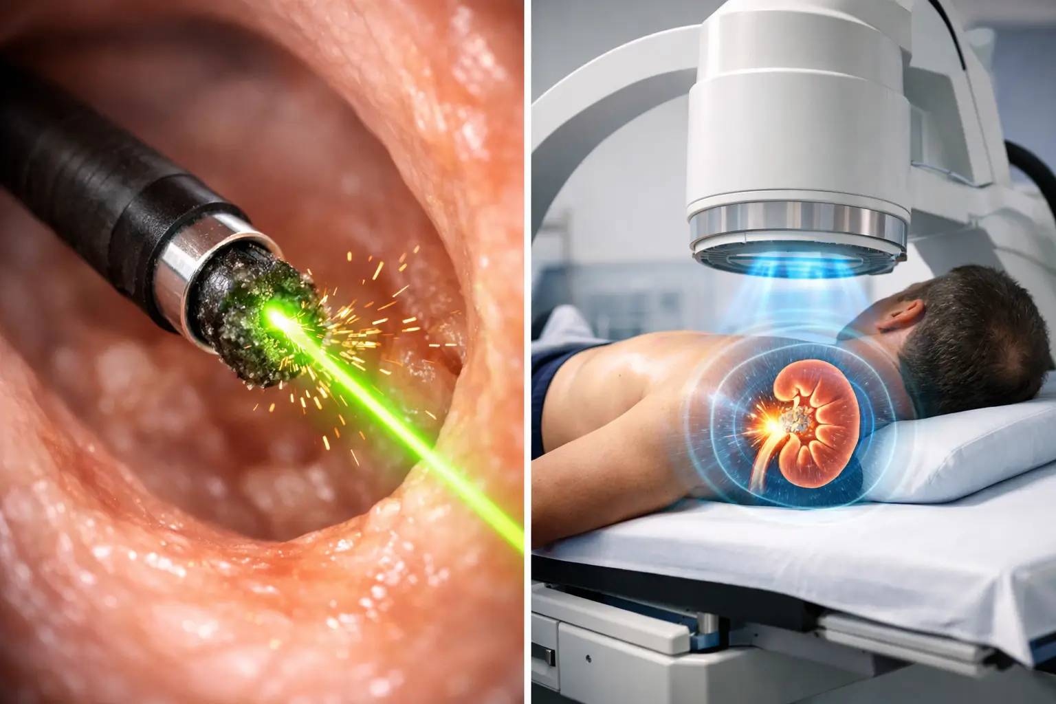 Láser ureteral vs litotricia extracorpórea