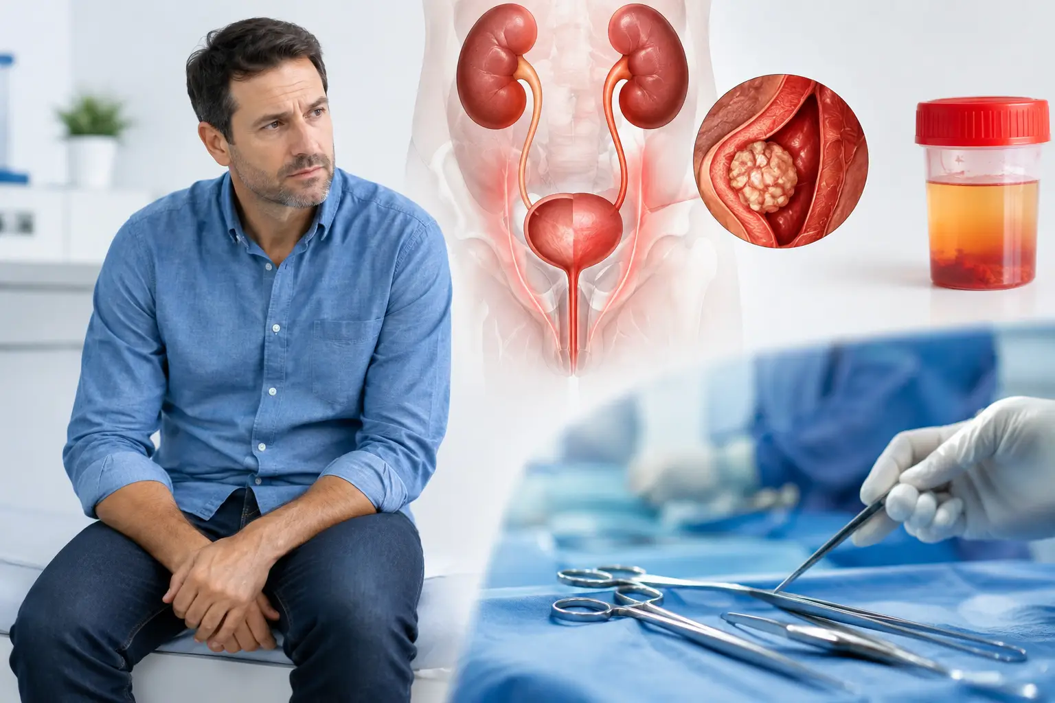 Cinco causas de hematuria masculina que revisar