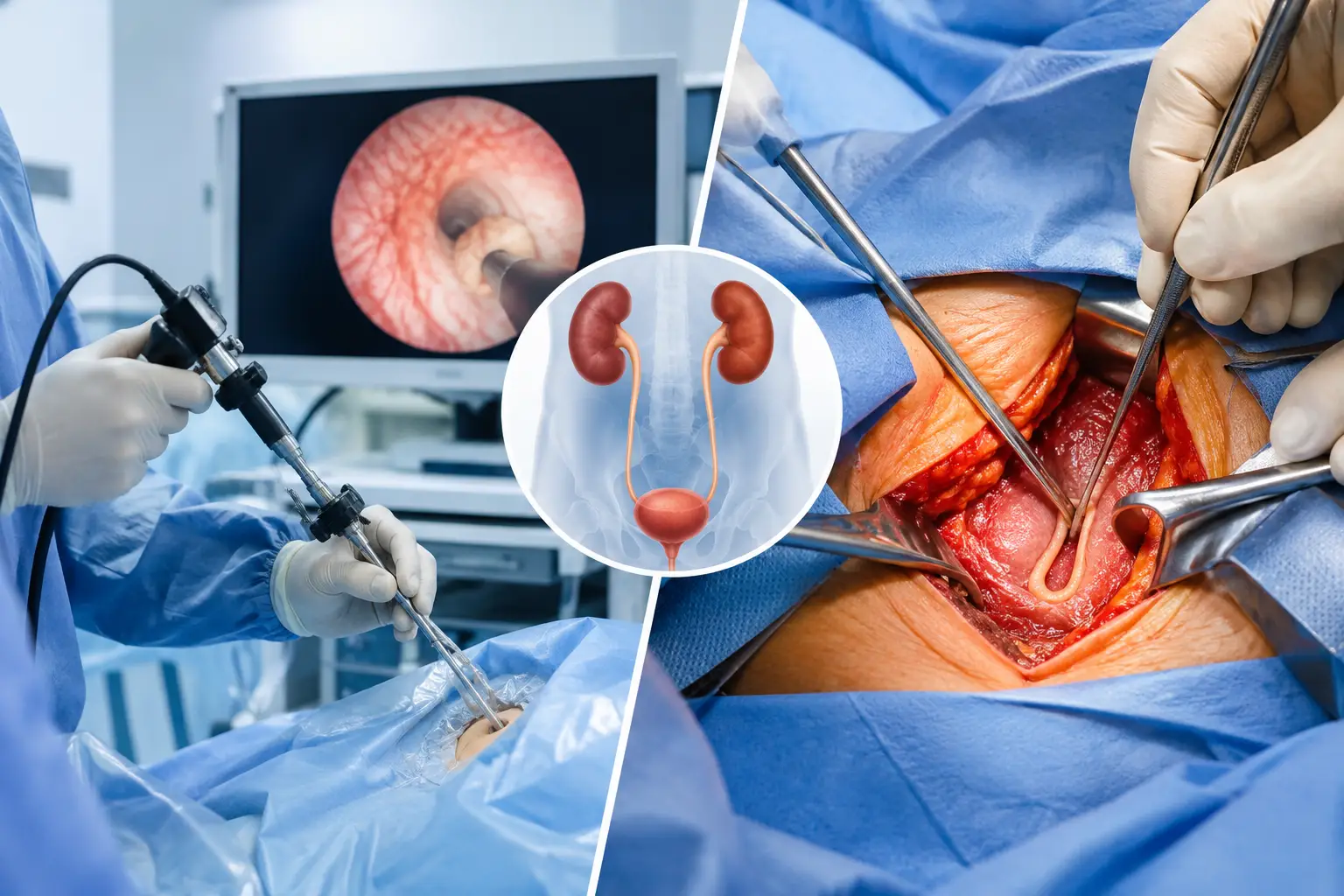 Uretroscopia o cirugía abierta: cuál conviene